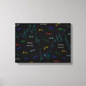 Geld für Devisen verdienen Leinwanddruck (Vorderseite)