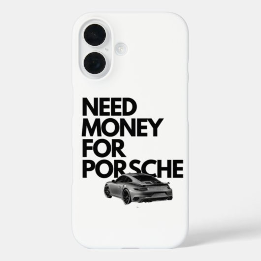 Geld für Porsche Phone Case - Funny Car Liebe (Rückseite)