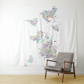 Geld-Geld-Tapestry Wandteppich (Beispiel (Horizontal))