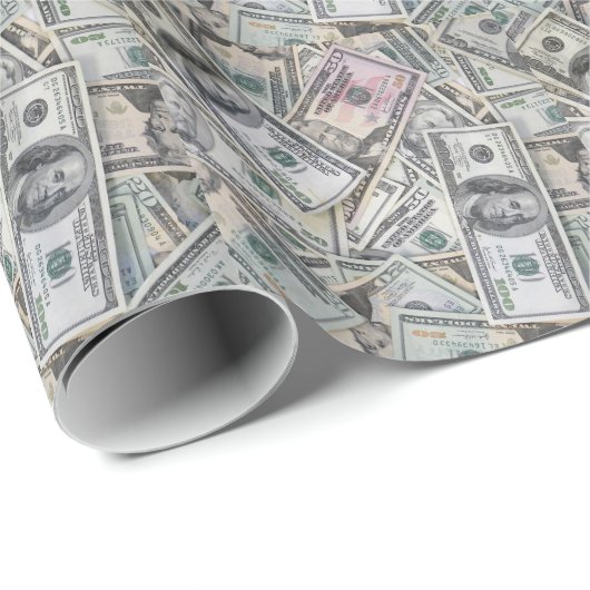 Geld Geschenkpapier (Rolleneckpunkt)