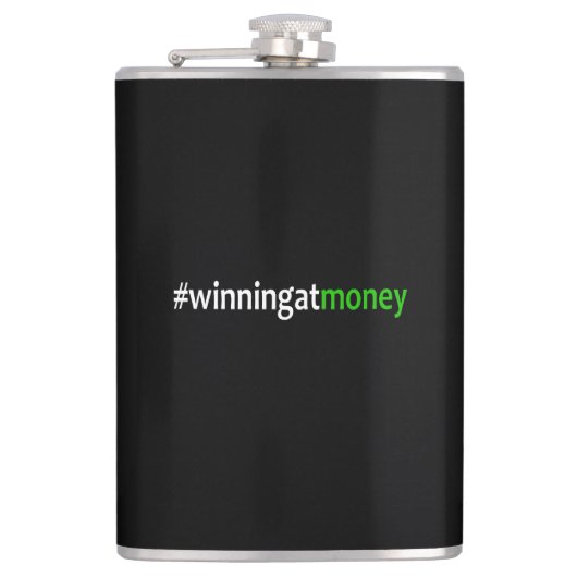 Geld gewinnen flachmann (Vorderseite)