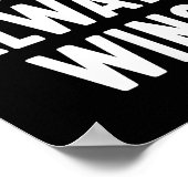 Geld gewinnt immer Unternehmer Alleineigentümer Mo Poster (Ecke)
