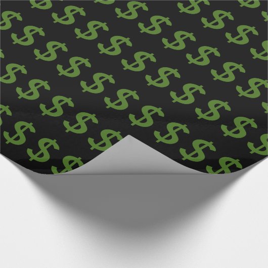 Geld-glattes Packpapier, 30" x 6' Geschenkpapier (Ecke)