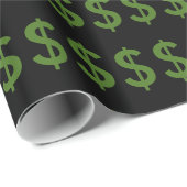 Geld-glattes Packpapier, 30" x 6' Geschenkpapier (Rolleneckpunkt)