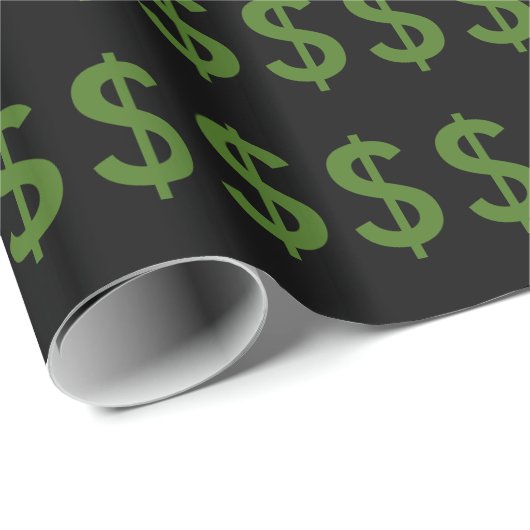 Geld-glattes Packpapier, 30" x 6' Geschenkpapier (Rolleneckpunkt)