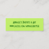 Geld got? Skinny Gallery Card Mini Visitenkarte (Rückseite)