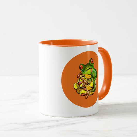 Geld Grubbing Toad Tasse (VorderseiteRechts)