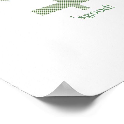 Geld. Gut! Poster (Ecke)