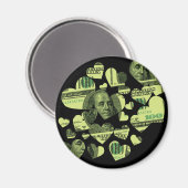 Geld Herz Magnet (Vorderseite/Rückseite)