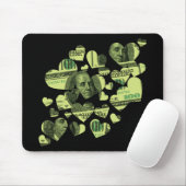 Geld Herz Mousepad (Mit Mouse)