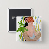 Geld im Kopf Button (Vorne & Hinten)