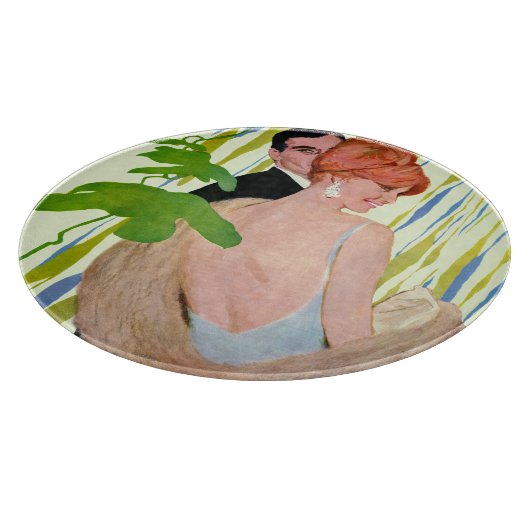 Geld im Kopf Schneidebrett (Ecke)