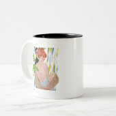 Geld im Kopf Zweifarbige Tasse (Vorderseite Links)