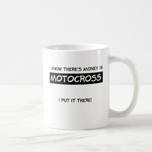 Geld Im Motocross Dirt Bike Becher Kaffeetasse