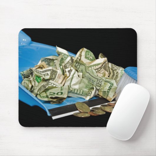 Geld im Staub Pan Mousepad (Mit Mouse)