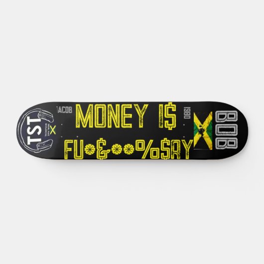 GELD IST .... 7 3/4" Skateboard Deck (Horizontal)