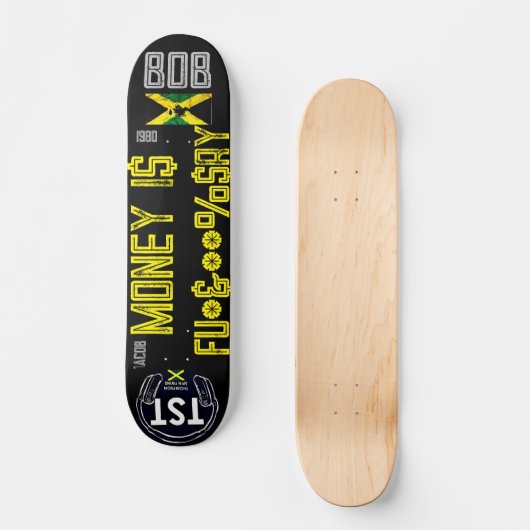 GELD IST .... 7 3/4" Skateboard Deck (Vorderseite)