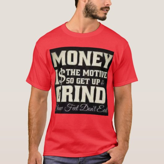 Geld ist das Motiv. T-Shirt (Vorderseite)