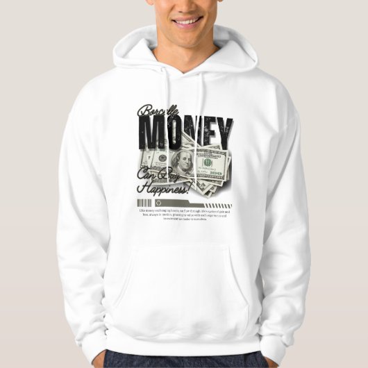 Geld kann Glück kaufen; HOODIE DESIGN (Vorderseite)