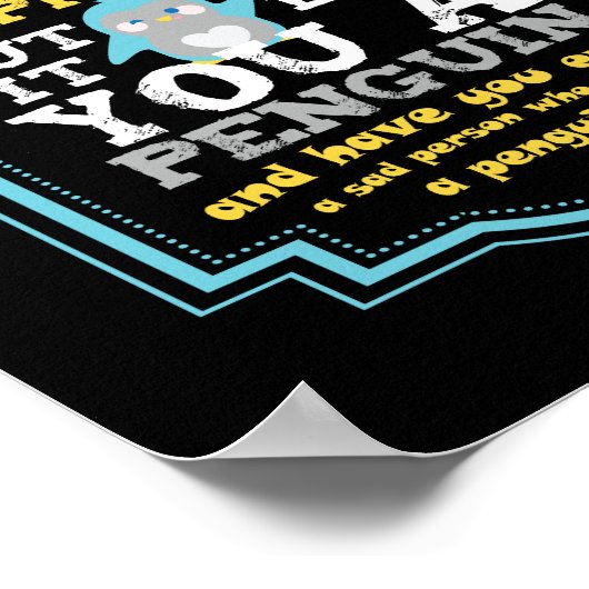 Geld kann Glück nicht kaufen, aber es kann Ihnen e Poster (Ecke)