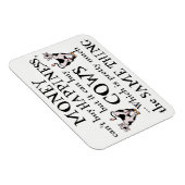 Geld kann Glück nicht kaufen - Kuh Lover's Magnet (Rechte Seite)