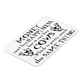 Geld kann Glück nicht kaufen - Kuh Lover's Magnet (Linke Seite)