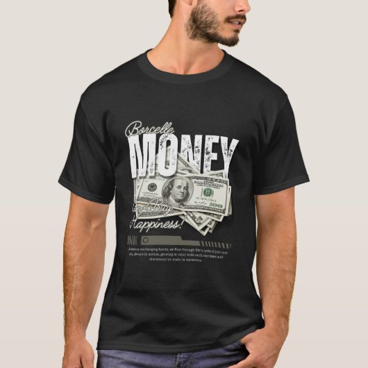 Geld kann Glück T - Shirt kaufen (Vorderseite)
