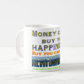 GELD KANN HAPPINESS.png NICHT KAUFEN Kaffeetasse (Vorderseite Links)