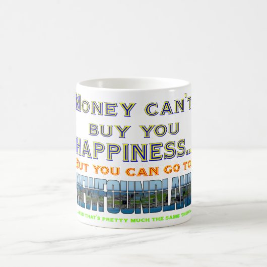 GELD KANN HAPPINESS.png NICHT KAUFEN Kaffeetasse (Mittel)