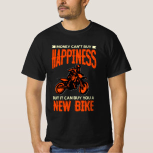 Geld kann kein Glück kaufen, aber neues Fahrrad M T-Shirt