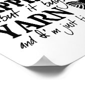 Geld kann kein Glück kaufen - Handwerk/Garn Poster (Ecke)