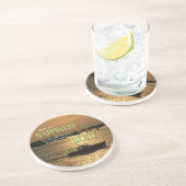 Geld kann kein glückliches Boot am Hafen kaufen Getränkeuntersetzer (Seite)