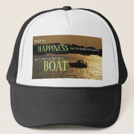 Geld kann kein glückliches Boot am Hafen kaufen Truckerkappe