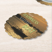 Geld kann kein glückliches Boot am Hafen kaufen Untersetzer (angewinkelt)