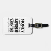 Geld kann kein glückliches Handwerk/Garnreise kauf Gepäckanhänger (Vorderseite horizontal)