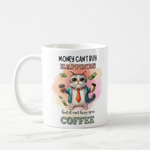 Geld kann keine glückliche Katzenliebhaber-Geschen Kaffeetasse
