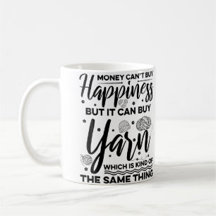 Geld kann keine Glückseligkeit kaufen, aber es kan Kaffeetasse