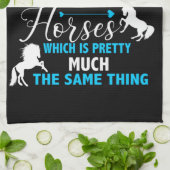 Geld kann Pferde Blue kaufen Geschirrtuch (Gefaltet)