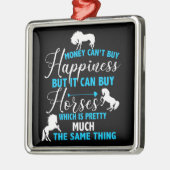 Geld kann Pferde Blue kaufen Ornament Aus Metall (Links)