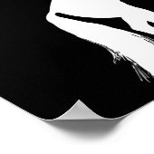 Geld kann Pferde Blue kaufen Poster (Ecke)