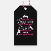 Geld kann Pferde kaufen Hot Pink Geschenkanhänger (Vorderseite)