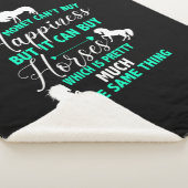 Geld kann Pferde kaufen Minze grün Sherpadecke (3/4)