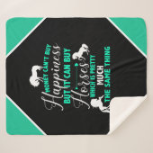 Geld kann Pferde kaufen Minze grün Sherpadecke (Vorderseite (Horizontal))