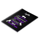 Geld kann Pferde Lila Personalisiert kaufen Notizblock (Linke Seite)