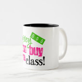 Geld kann ya Klasse nicht kaufen Zweifarbige Tasse (VorderseiteRechts)
