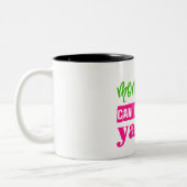 Geld kann ya Klasse nicht kaufen Zweifarbige Tasse (Links)