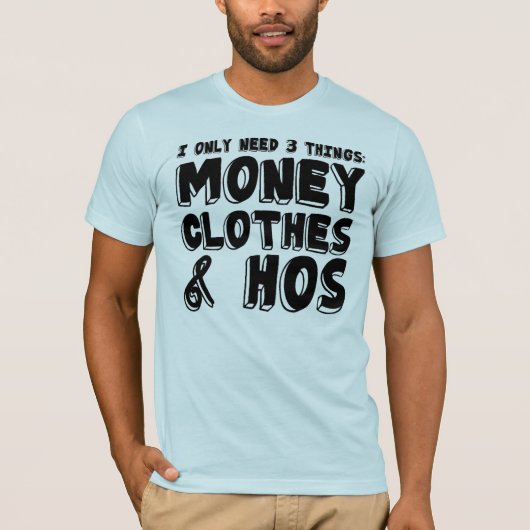 Geld, Kleidung u. Hos. T-Shirt (Vorderseite)