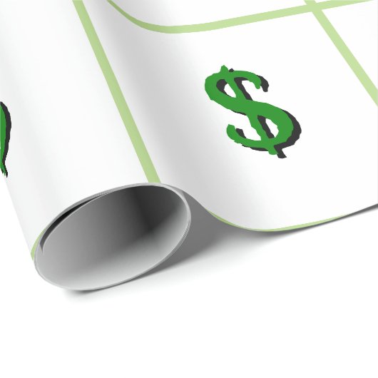 Geld lässt die Welt sich drehen Geschenkpapier (Rolleneckpunkt)