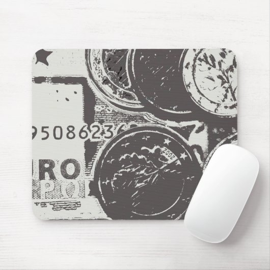 Geld lässt die Welt umgehen Mousepad (Mit Mouse)