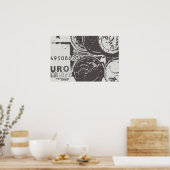 Geld lässt die Welt umgehen Poster (Küche)